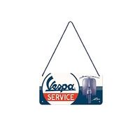 Petite Plaque à suspendre Vespa Service