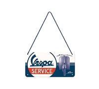 Nostalgic Art Petite plaque à suspendre Vespa Service métal design rétro 10 x 20 cm