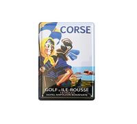 EDITIONS CLOUET Petite plaque métallique Ile Rousse Corse 21 x 15 cm