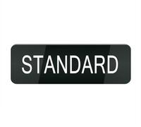 Petite plaque rectangulaire standard en plastique acrylique pour maison/entreprise, fenêtre/porte d'entrée (noir, 25,4 x 7,6 cm)