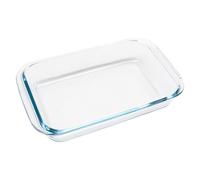 Petite Plat à Four en Verre, 1 L Plat à Lasagnes en Verre Borosilicate, 26 x 15 x 4,5 cm Moule Rectangulaire avec Poignées Larges, Compatible Micro-ondes, Résistant à la Température
