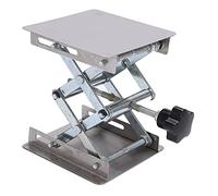 Petite plateforme de levage en acier inoxydable, support de levage miniature manuel, hauteur réglable de 1,7 à 6,1 pouces, vérin robuste et stable pour voitures RC avec commande