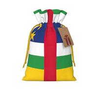 Petite pochette avec cordon de serrage imprimé drapeau d'Afrique centrale pour cadeaux, sac cadeau réutilisable, pour les vacances et les cadeaux de fête