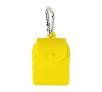 Petite pochette de rangement en silicone de qualité alimentaire avec crochet pour pailles, sac de rangement pour clés, monnaie, pailles en silicone, Jaune, Refer to description, Unisexe