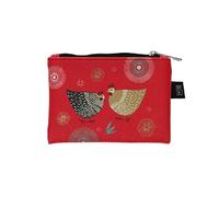 Petite Pochette ou Bien Porte-Monnaie avec Un Zip - Matiere Plastique imprimé - Motif Deux Poules - Dimension 14CM*10CM