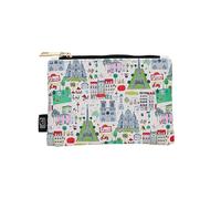 Petite Pochette ou Bien Porte-Monnaie avec Un Zip - Matiere Plastique imprimé - Motif Paris Tour Eiffel et Tous Les Monuments de Paris Ensemble - Dimension 14CM*10CM