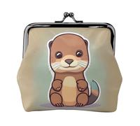 Petite pochette pour femme avec motif loutre de dessin animé