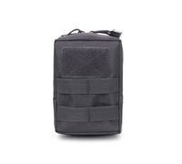 Petite pochette tactique Molle, petite pochette tactique pour ceinture utilitaire d'extérieur pour téléphone portable, sac de taille pour cyclisme, course à pied, randonnée, Noir , 16*11.5*6cm