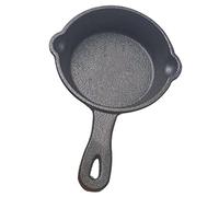 Petite poêle à frire en fonte antiadhésive de 8,5 cm avec poignée pour table de cuisson électrique à induction domestique