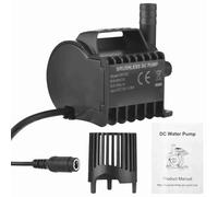 Petite pompe à eau électrique 550L / h Pompe submersible 12V avec base de tasse d'aspiration de portance de 6,5 pieds (QR70C)