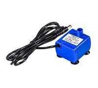 Petite Pompe ¨¤ Eau de 1,6 Litre, Pompe de Bassin, Fontaine pour Animaux Domestiques, Pompe ¨¤ Eau Submersible pour Aquarium, Pompes ¨¤ Basse Tension AC 12 V, 4,3 X 4,1 X 3,1 Cm