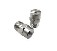 Petite pompe submersible réglable 3/8" 25/50/65/80/95/110 degrés SS304 buse de ventilateur plate industrielle/nettoyage d'usine Buse de dépoussiérage