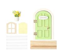 Petite porte elfe - 12 cm de haut, décoration de fenêtre magique, accessoire de chambre d'enfant | Chambre à coucher Salon Clôture de jardin Tronc d'arbre Maison miniature Accessoires Projet scolaire