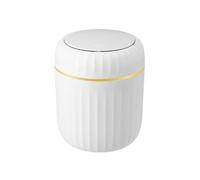Petite poubelle de bureau avec couvercle pour petites poubelles compactes sous les tables et les comptoirs, petite poubelle pour cuisines, salles de bains, chambres, dortoirs, sacs Q pour canettes