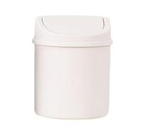 Petite poubelle de bureau avec couvercle swing-top, de bureau petite poubelle peut recycler la poubelles, une petites table à déchets ronds pour le bureaus, la maison, la voiture, 16,5x13x13cm
