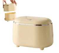 Petite poubelle de bureau - Mini poubelle avec presslid, déchets de table compacts, bureau élégant dans le quartier , minuscule corbeille à papier de luxe pour maison, voiture, table de fin