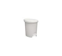 Petite poubelle moderne pour salle de bain 10 litres - Blanc