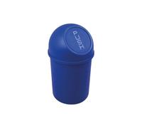 Petite Poubelle professionnelle à couvercle Push the flip 6 litres - Bleu