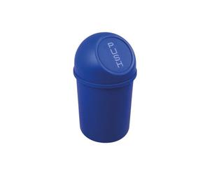 Petite Poubelle professionnelle à couvercle Push the flip 6 litres - Bleu