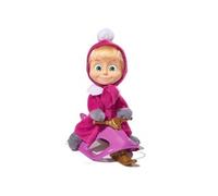 Petite poupée Macha et sa luge