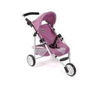 Petite poussette de jogging LOLA jean rose pour poupée