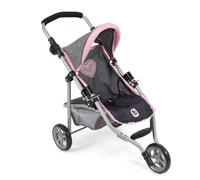 Bayer Chic 2000 Poussette de poupée Lola, Jogging de poupée, Poussette de poupée, mélange Gris Marine, 70 x 33 x 62 cm