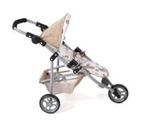 Petite Poussette De Jogging Lola Pour Poupées Beige Avec Oursons Beige TU
