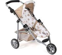 Petite poussette de jogging LOLA pour poupées Beige avec oursons G