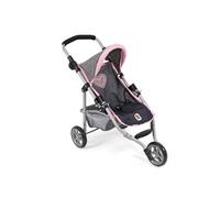 Petite poussette de jogging LOLA pour poupées gris bleu foncé