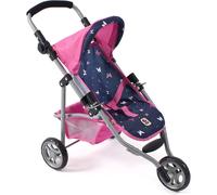 Petite poussette de jogging lola pour poupons rose et bleu TU