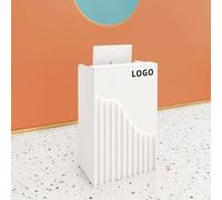 Petite Réception Comptoir de Réception,comptoir de Caisse de Détail Moderne Magasin de Vêtements Bureau D'ordinateur de Bureau avec Tiroirs Et Casier,pour Le Lobby/Salon/beauté/Salle de Réception