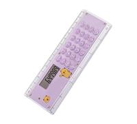 Petite règle créative de dessin animé avec calculatrice multifonction pour étudiants, papeterie, fournitures scolaires, accessoire de bureau pratique