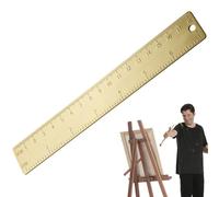 Petite Règle en Métal - Outil de Précision à Double Graduation de 18cm,Règle Droite De Mesure | Pour Le Dessin, La Découpe, Le Bricolage, La Largeur, La Hauteur, Étudiants Et Enseignants