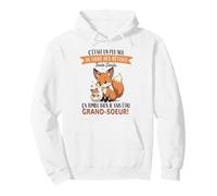 Petite Renard Fille Enfant - Annonce Future Grande Soeur Sweat à Capuche