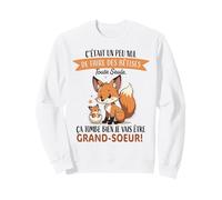 Petite Renard Fille Enfant - Annonce Future Grande Soeur Sweatshirt
