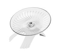 Petite roue pour hamster - Soucoupe volante silencieuse pour hamster | Roue de course silencieuse, transparente et dorée - Spinner de course transparent - Cages soucoupes volantes - Accessoires pour