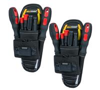 Petite sacoche pour outils avec clip de ceinture, petite sacoche pour outils, organisateur de travail minimal et support pour couteaux (lot de 2)