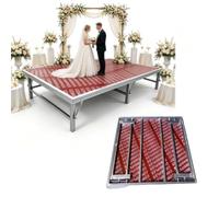 Petite scène à plateforme, Escaliers de scène Plateforme, Trois options de hauteur disponibles, Scène de concert pour groupes, événements scolaires, mariages(30cm)