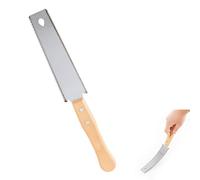 Petite scie à main japonaise pour coupe fine du bois, petite lame flexible à double tranchant 14/17 TPI avec poignée en bois à dents fines pour outils de travail du bois légers