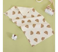 Petite Serviette De Visage Carrée En Gaze De Coton Pur À Six Couches Pour Bébé,Gant De Toilette Pour La Bouche,25x50cm - Type Style 5