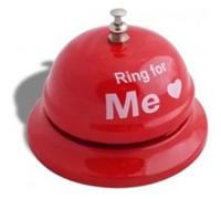 Gadget GENERIQUE Petite sonnette rouge Ring for Me objet deco maison design insolite