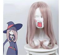 Petite sorcière académique Sucy Mambavaran perruque Cosplay Costume Sucy Manbavaran longue rose violet cheveux synthétiques pour femmes fête perruques KUZ435b