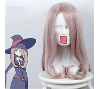 Petite sorcière académique Sucy Mambavaran perruque Cosplay Costume Sucy Manbavaran longue rose violet cheveux synthétiques pour femmes fête perruques KUZ435b