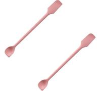 Petite spatule de maquillage en silicone, résistante à la chaleur, réutilisable, agitateur, lotion de beauté, spatule de soins de la peau, petite cuillère pour cuisine, pots cosmétiques, bouteilles de