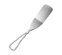 Petite spatule de service en acier inoxydable de 29,5 cm avec poignée ergonomique pour hamburger, hamburger, crêpe, pizza, tarte, tortilla