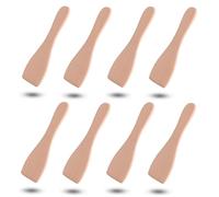 Petite Spatule en Bois, Spatule Raclette Naturel, Spatule Raclette en Bois, 8PCS Spatule pour Poêlon Accessoires Naturels pour Raclette Petite Pelle en Bois Ustensile de Cuisine