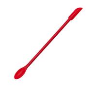 Petite spatule en silicone de 15,5 x 2,5 cm à double extrémité pour maquillage, bouteille étroite, grattoir à cire, anti-brûlure, long manche, agitateur à lotion, obtenez la dernière goutte des