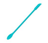 Petite spatule en silicone de 15,5 x 2,5 cm à double extrémité pour maquillage, bouteille étroite, grattoir à cire, anti-brûlure, long manche, agitateur à lotion, obtenez la dernière goutte des