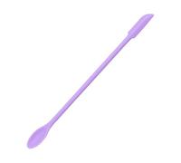 Petite spatule en silicone de 15,5 x 2,5 cm à double extrémité pour maquillage, bouteille étroite, grattoir à cire, anti-brûlure, long manche, agitateur à lotion, obtenez la dernière goutte des