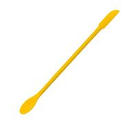 Petite spatule en silicone de 15,5 x 2,5 cm à double extrémité pour maquillage, bouteille étroite, grattoir à cire, anti-brûlure, long manche, agitateur à lotion, obtenez la dernière goutte des